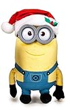 Minions Plüsch Figur Weihnachten mit Kunststoffbrille 30 cm(Kevin 28 cm)