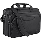 KROSER 18 Zoll Handtasche, Laptoptasche bis 17,3 Zoll, wasserdicht, dehnbar, Dokumententasche mit Schultergurt, für Reisen/Geschäft/Schule/Herren/Damen, Laptop Bag