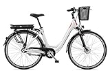 Telefunken E-Bike Elektrofahrrad Alu, mit 7-Gang Shimano Nabenschaltung, Pedelec Citybike leicht mit Fahrradkorb, 250W und 13Ah, 36V Lithium-Ionen-Akku, Reifengröße: 28 Zoll, RC657 Multitalent