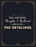 Php Developer Sketch Book - The Amazing Thoughts And Brilliant Ideas Of Php Developer Job Title Cover Notebook Journal: Notebook for Drawing, ... 8.5 x 11 inch, 21.59 x 27.94 cm, A4 size)