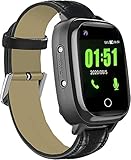 Ou Gecai Smartwatch mit hellem Touchscreen-Display,Fitness-Tracker-Uhren,IP67 wasserdicht mit GPS für Senioren Gift