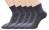 Urbancoco Klassisches weiches elastisches Solide Haus Socken 5 Paare Socken-Set Mittlere Hoch (39-42, #F)