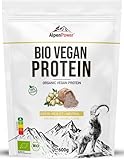 AlpenPower BIo Vegan Protein 2K Erbse-Reis Natur 600 g I 100 % natürlich & ohne Zusatzstoffe I Optimales Verhältnis Erbsen-Reisprotein I Veganes Proteinpulver für Fitness