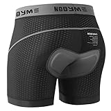 NOOYME Fahrradhose Herren Radunterhose Herren Schnelltrockende Radlerhose Herren mit Sitzpolster 4D Atmungsaktive Fahrradunterhose Herren Gepolstert Elastische Radhose Herren Leichte Radlerhose Herren