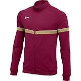 Nike Herren Academy 21 Knit Track Jacket Trainingsjacke, Team Rot/Weiss/Jersey Gold/Weiss, XXL