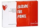 Losbox für Paare I Das Paar-Geschenk für unvergessliche Momente I 50 Lose mit Ideen für Spiel, Spaß & viel Liebe I Überraschung zu Weihnachten & zum Jahrestag für Mann, Frau, Freund, Freundin