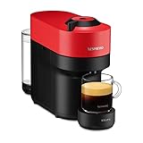 Nespresso Krups XN9205 Vertuo Pop Kaffeekapselmaschine | Kapazität: 560 ml | automatische Kapselerkennung | One-Touch-System | 4 Tassengrößen | verkürzte Aufheizzeit | nachhaltig | Spicy Red