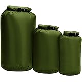 Lixada 3 Stück Dry Bag 8l, 40l und 70l,wasserdichter Packsack Roll Top Dry Sack Tragbarer Trockensack zum Kajakfahren Boot Angeln,Schwimme,Kanufahren,Rafting