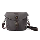 bagsmart Kameratasche Spiegelreflex, Foto Tasche Schultertasche für SLR-Kamera und Zubehör (grau)