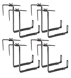 1a-Handelsagentur Balkonkastenhalter 4X 2er-Set grau Blumenkastenhalter Balkonkastenhalterung