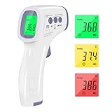 Fieberthermometer Kontaktlos Infrarot Stirnthermometer für Baby Erwachsene Kinder, Digital Thermometer Fieber mit Genaue Ablesungen, Fieberalarm, LCD Anzeige, 50 Speicherfunktion