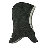 Lilano Sturmhaube, Größe 74/80, Farbe Hellgrau von Wollbody® - 100% Schurwolle kbT, Innenfutter 100% Baumwolle KBA - Vertrieb nur durch Wollbody®