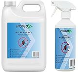 INSIGO 2L+500ml Milbenspray, Hochwirksam gegen Eier auf Wasserbasis, fleckenfrei, geruchlos, mit Schnell- & Langzeitwirkung