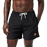 Urban Classics Herren Badehose Block Swim Shorts blk, L