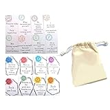 Lustige Affirmationskarte Geschenk Geburtstagskarte Bestie Witz mit Tasche Stoffkarten Grußkarte Freund Geschenk Best M6l4