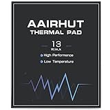 Aairhut Thermal Pad Wärmeleitpad 13W/mK, 120x120x1mm Silikon-Kühlpad, GPU, Nicht leitend, hitzebeständig, Extreme Odyssey-Abdeckung mit Zwei selbstklebenden Folien für PC-Laptop-Kühlkörper/GPU/CPU