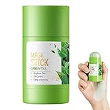 Nupaque Grüntee-Stick-Maske, Green Tea Masque Clay Stick, Tiefenreinigung Mitesser-Entferner, Porentiefe Reinigung, Hautaufhellung, Gesichtsfeuchtigkeitscreme für alle Hauttypen