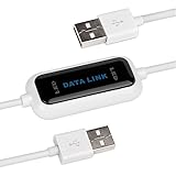 Salcar Datenkabel High-Speed USB 2.0 PC zu PC Linkkabel für Windows 10/8.1/8/7/Vista/XP/2000, einfachster Datenaustausch zwischen 2 Computern