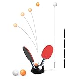 WZTO Tischtennistrainer, Tischtennis Trainer Kinder Tragbares Tischtennis-Set Mit Weichem Schaft Für Selbsttrainin, Dekompression, Kinder Erwachsener Home Entertainment Indoor Outdoor Spielen