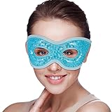 ruggito Augenmaske Kühlend Kalt Therapie Augen Gel Kühlmaske Warm Gel Augenmaske für Die Augen kühl warm Wiederverwendbare Gelmaske Kühlbrille für Die Augen, Kopfschmerzen, Geschwollene Augen