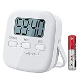 Digitaler Küchentimer Magnetisch Eieruhr Timer Digital Küchenuhr Stoppuhr Countdown Count up, Laut Ton Küchenwecker Zeitmesser Küche Kurzzeitwecker mit LCD zum Kochen Backen Sport Lernen, mit Batterie