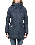 berydale Warme Winterjacke Damen Parka I Atmungsaktiver Wind- und Wasserdichter Funktions Parka I Jacke Damen Wintermantel Damen-Jacken Damen Winterjacke Parka Damen Jacke Winter Marine M