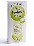 teeverliebt - Teefilter für bestes Aroma, praktische Teebeutel für losen Tee, Größe L, 80 Stück