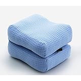 Beinkissen Kniekissen Beinruhe Pillow Heather Fußkissen Für Beinstütze Beinschwellungsvene Probleme Lymphödem Unruhiges Beine Schwangerschaft(Color:blau)