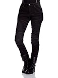 Roleff Racewear Motorradhose Jeans für Damen, Schwarz, Größe 33