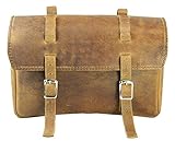 HERTE Leder Fahrrad Satteltasche Fahrrad Werkzeug Utility Pouch Retro Lenker Tasche