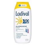 Ladival Allergische Haut Sonnenschutz Gel LSF 30 – Parfümfreies Sonnengel für Allergiker – ohne Farb- und Konservierungsstoffe, wasserfest – 1 x 200 ml