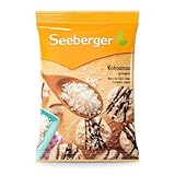 Seeberger Kokosnuss geraspelt, Saftige Kokosraspel in bester Qualität - aus sonnengereiften und naturbelassenen Kokosnüssen - fein - ungesüßt, vegan (1 x 200 g)