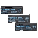 EXTENSILO 3X Akku Ersatz für Sanyo DB-L30 für Kamera (700mAh, 3,7V, Li-Ion)