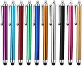 Stylus Pen [10er Pack] Universelle kapazitive Touchscreen-Stifte für Tablets, iPad Mini, iPad Pro, iPad Air, Smartphones, Samsung Galaxy - Mehrere Farben