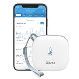 Govee WLAN Thermometer Hygrometer Innen, WiFi Thermo Hygrometer mit App Benachrichtigung und Datenspeicherung, geeignet für Gewächshaus, Weinkeller, weiß