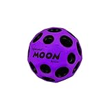 Waboba AZ-321-P Moon Ball – am Höchsten Springender Gummiball – Patentiertes Original-Design – Ballkrater Erzeugen beim Aufprall ein knallendes Geräusch – Leicht Greifbar – Flummies für Kinder - Lila