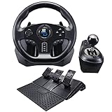 Superdrive Gs850-X Racing Wheel mit manuellem Schalthebel, 3 Pedalen, Schaltpaddeln für Xbox Serie X/S, Ps4, Xbox One (programmierbar für alle Spiele)