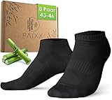 PAIXX Bambus Sneaker Socken 8 Pack - Anti schweiß Socken - Bambus Socken für Damen & Herren - Sneakersocken Bambus - Socken gegen Schweißfüße