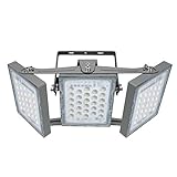 150W LED-Sicherheitslicht, 13500LM Superhell LED Fluter Flutlicht Außenstrahler, IP65 Wasserfest, 5000K Tageslicht, 3 Flutlicht mit verstellbarem Kopf unter, für Garten, Garage, Hotel ect.