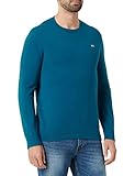 Tommy Jeans Herren Dm0dm13273 Pullover, Petrol, Large