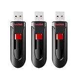 SanDisk 32GB Cruzer Glide USB-Flash-Laufwerk - 3er-Packung, Schwarz