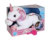 Joy Toy ID55648 - 55648 Kuschelweiches Einhorn Plüschfigur Lica Bella mit LED, Mehrfarbig