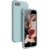 JASBON iPhone SE 2022 Hülle, iPhone 8 Hülle, iPhone 7 Hülle, iPhone SE/7/8 Silikon Handyhülle Schutzhülle Bumper Case Schutz vor Stoßfest/Scratch Cover für iPhone SE/7/8 Rose Mint