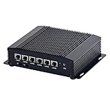 Firewall Micro Appliance, Pfsense, Mikrotik, OPNsense, Untangle, VPN, Router PC, Intel Core I5 8265U, HUNSN RM02k, 6 x Intel 2.5GbE I225-V LAN, AES-NI, HDMI, SIM Slot, DDR4 8G RAM, 64G SSD