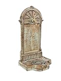 aubaho Standbrunnen 64cm Waschbecken 11kg Brunnen Eisen grün Wandbrunnen Antik-Stil