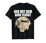 BMX Fahrer BMX Rad Bike Fahrrad Vollmond Lustiger Spruch T-Shirt