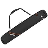 Unigear Skitasche Skisack doppelt gepolstert, Snowboardtasche Skibag Langlauf für Ski Snowblades, 165/175cm