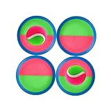 Klettballspiel für Kinder,Klettball Set mit 4 Paddles und 2 Bällen Klettball Spiel Klettspiel wurf Spiel Strandspielzeug Strandspiele Wurfspiel Kinder für Hinterhof,Strand, Schwimmbad, Innen und Außen