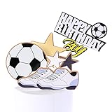 通用 Cake Decoration Football Cake Topper Football Cake Topper Cake Decoration Birthday Boy for Boys Football Cake Topper Sport Party