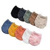 SUNTRADE Zehensocken, atmungsaktiv, bunte Halbsocken für Frauen, 10 Paar